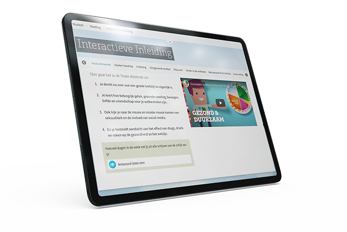 Interactieve inleiding Generation 24/7 op tablet